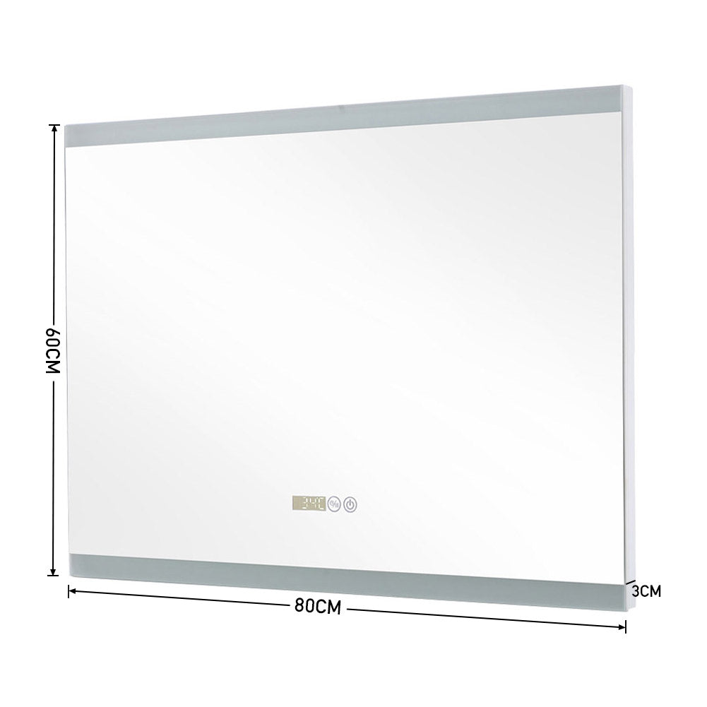 Frameless Anti-Fog Dimmable LED Wall Mirror