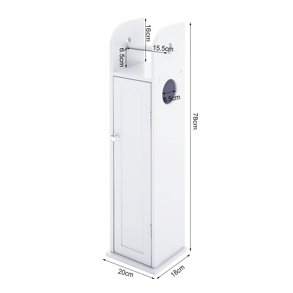 Wooden Bathroom Cabinet for Toilet Rolls