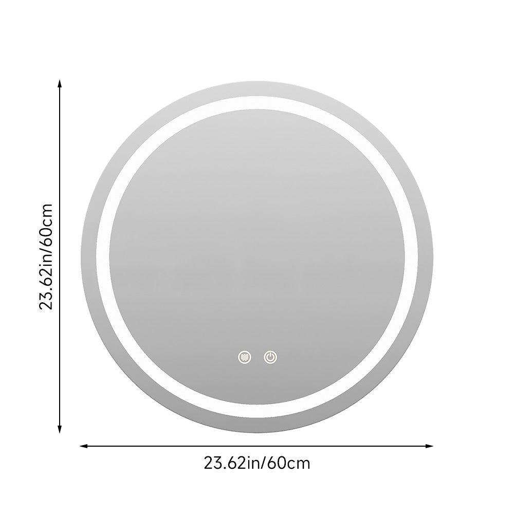 Wall Mounted Round LED Bathroom Mirror