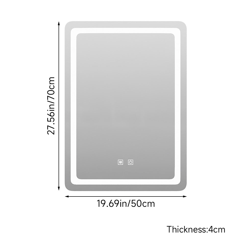 Anti-fog Bathroom Mirror with Dimmable LED Light