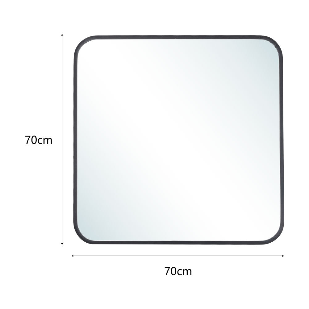 Modern Square Wall Mirror with Aluminum Alloy Frame