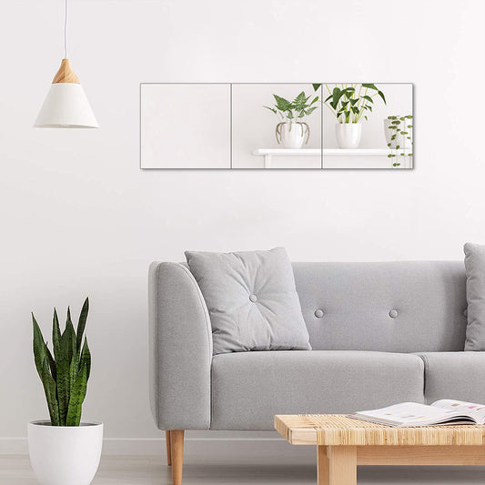 3pcs Acrylic Adhesive Wall Mirror Tiles