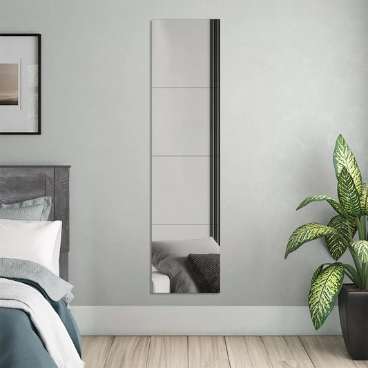 4pcs Acrylic Adhesive Wall Mirror Tiles