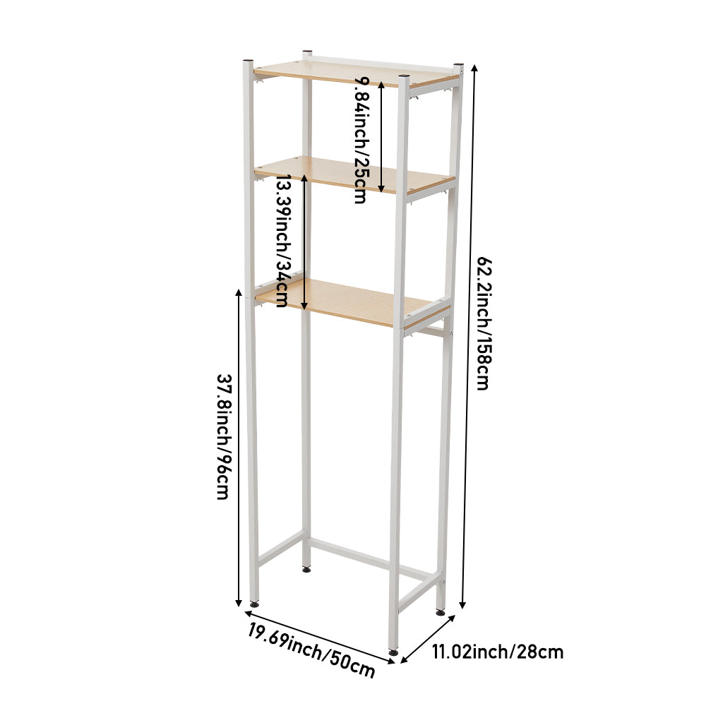 3-Tier Bathroom Storage Shelf Over Toilet