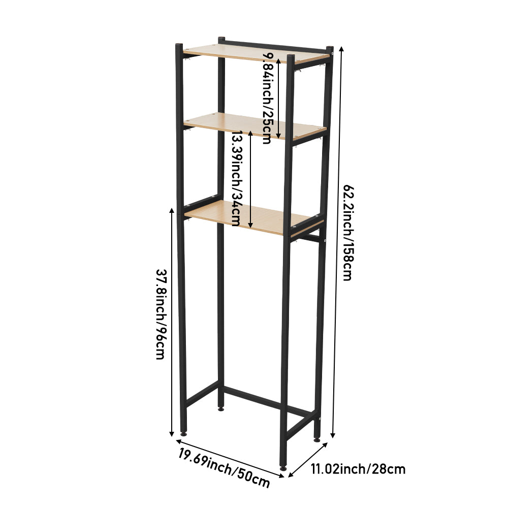 3-Tier Bathroom Storage Shelf Over Toilet