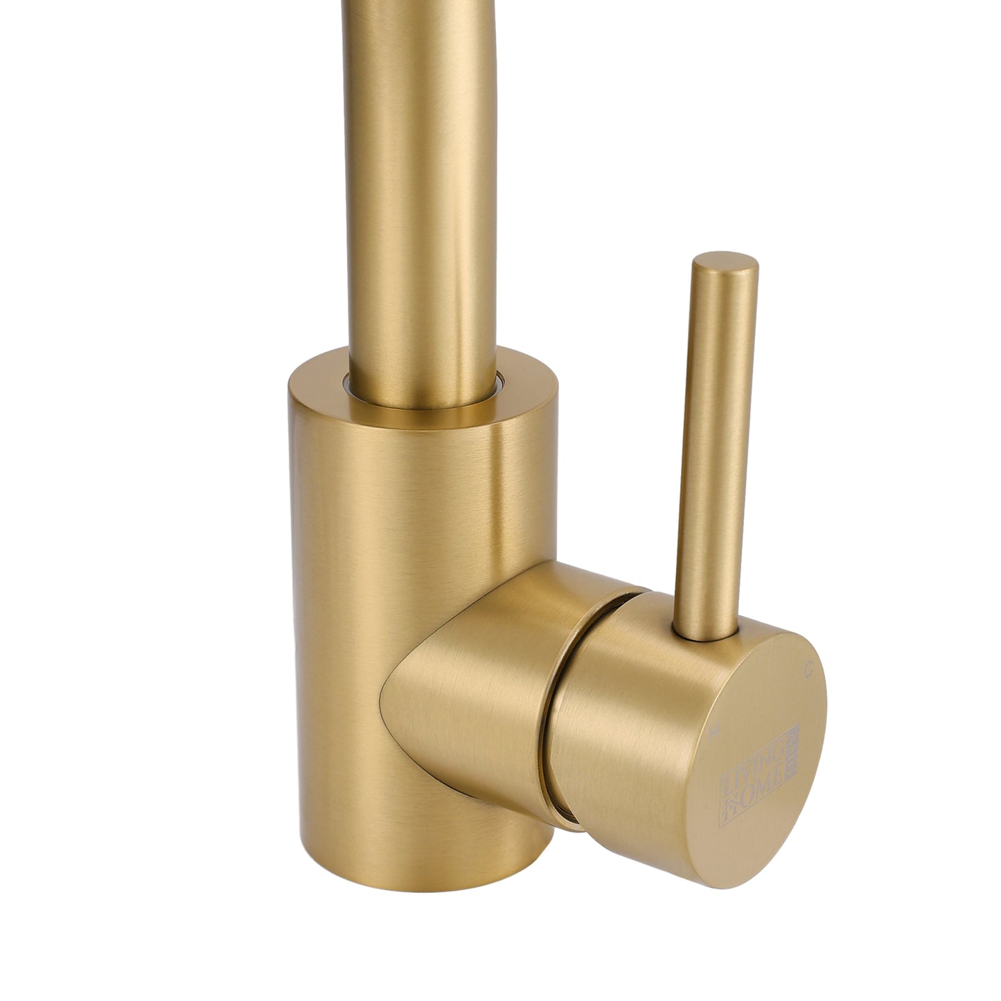 Gold Arc Single-Handle Faucet with Swivel Spout