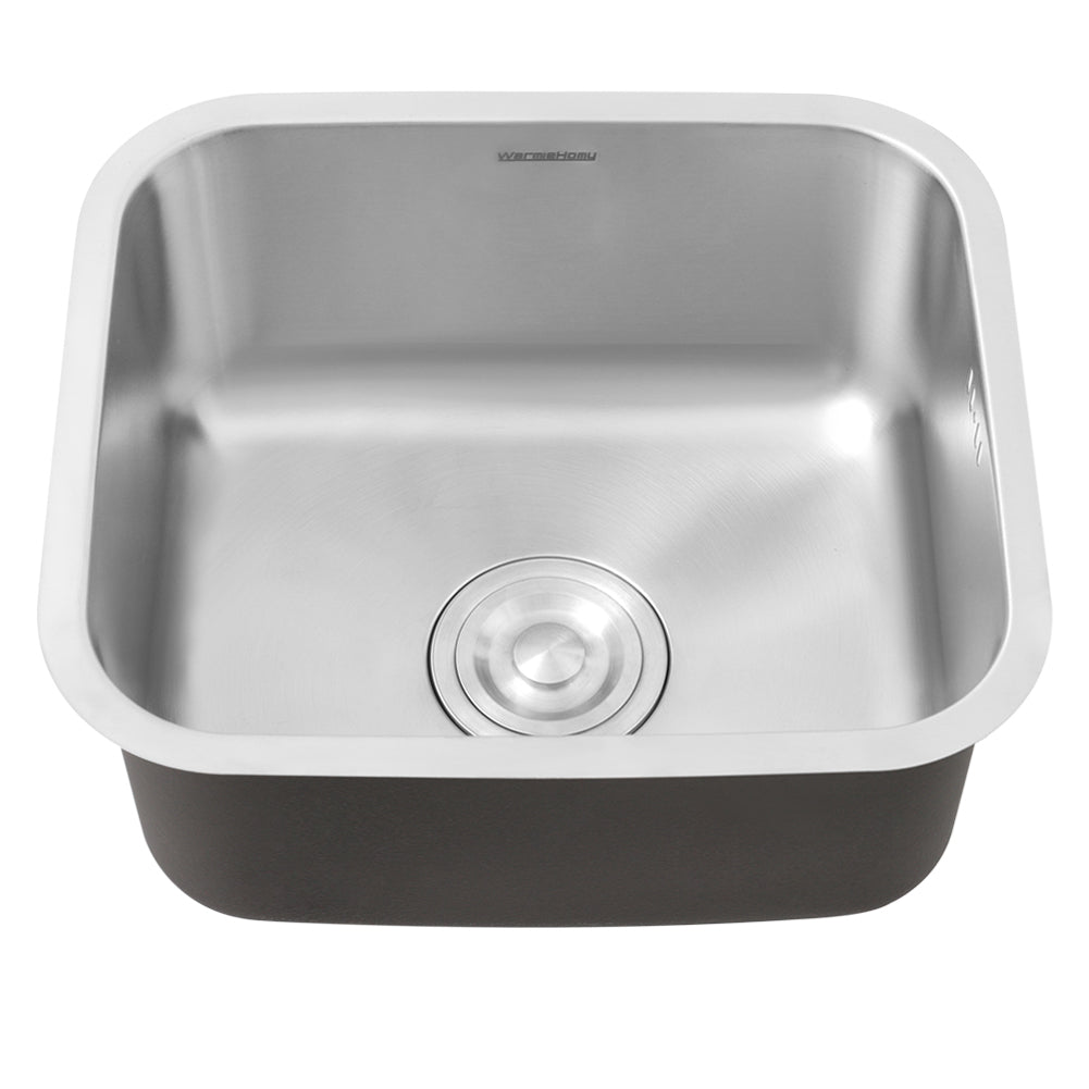 Deep Single Bowl Stainless Steel Kitchen Sink with Strainer