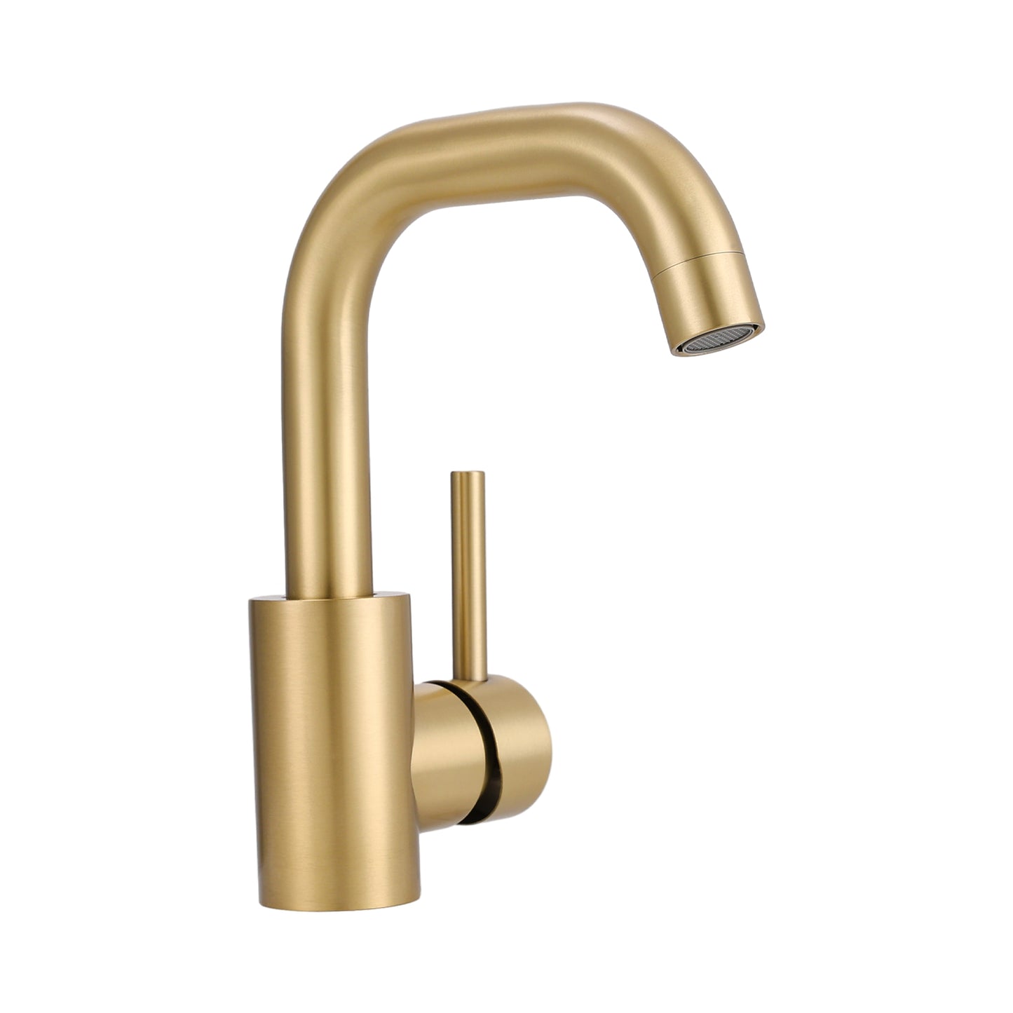 Gold Arc Single-Handle Faucet with Swivel Spout
