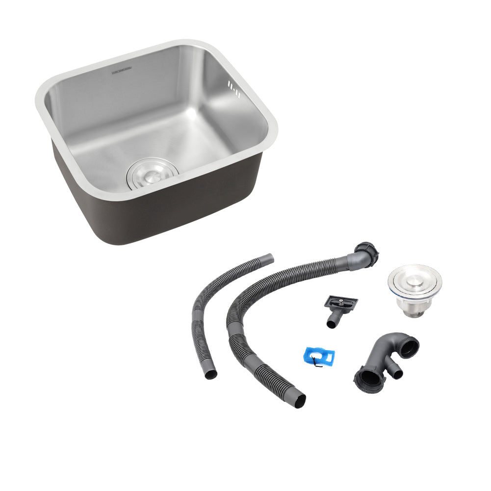 Deep Single Bowl Stainless Steel Kitchen Sink with Strainer