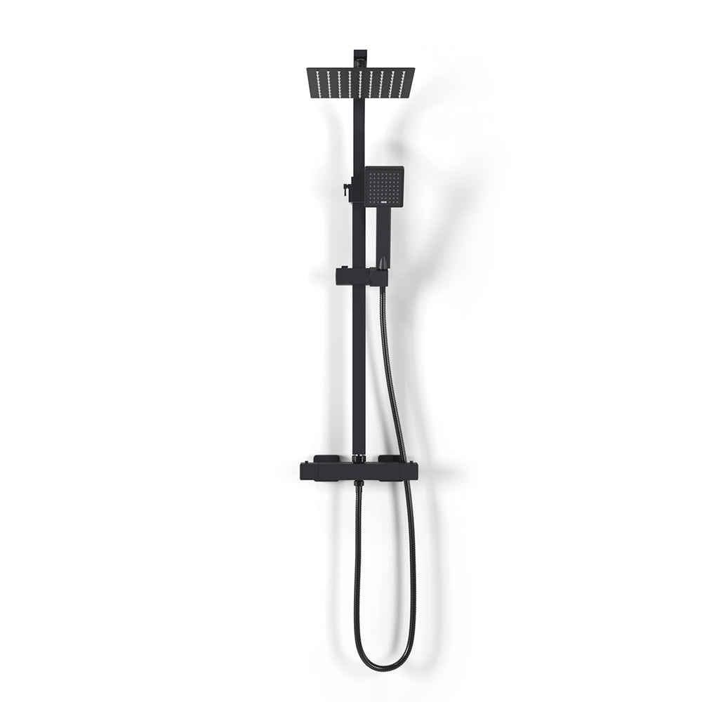 8 inch Rainfall Shower Head Brass Bathroom Shower Faucet Set