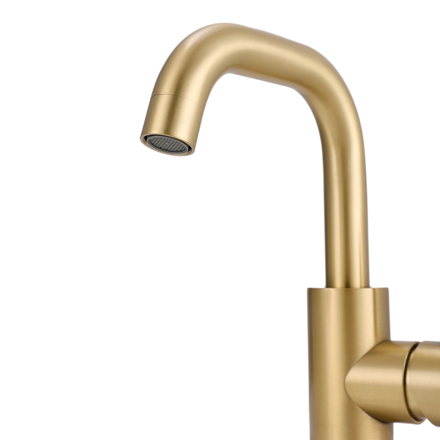 Gold Arc Single-Handle Faucet with Swivel Spout