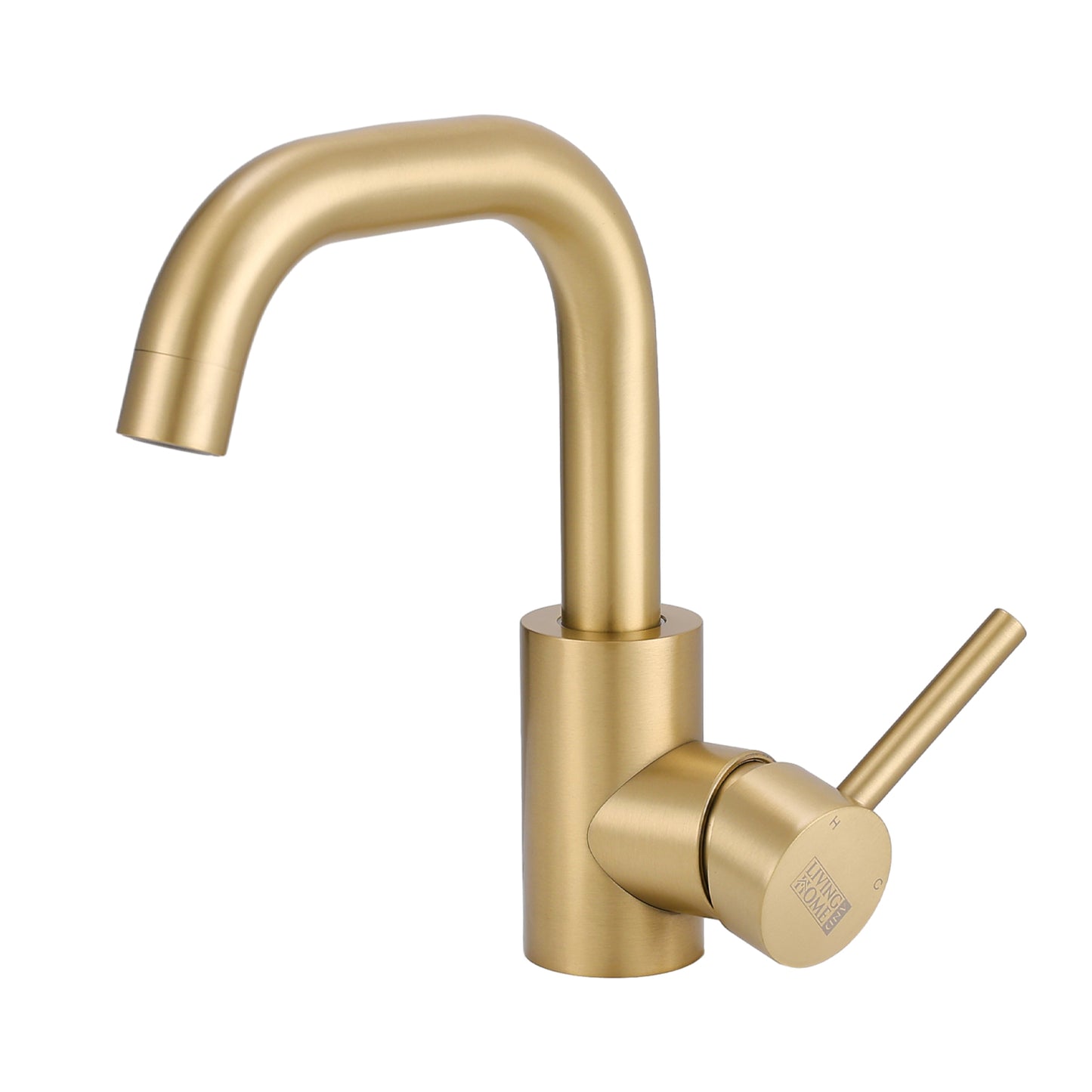 Gold Arc Single-Handle Faucet with Swivel Spout