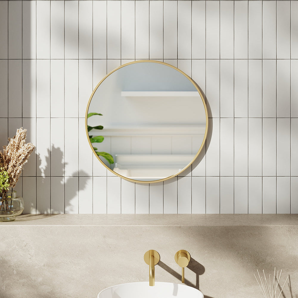Nordic Round Bathroom Framed Mirror Wall Hanging