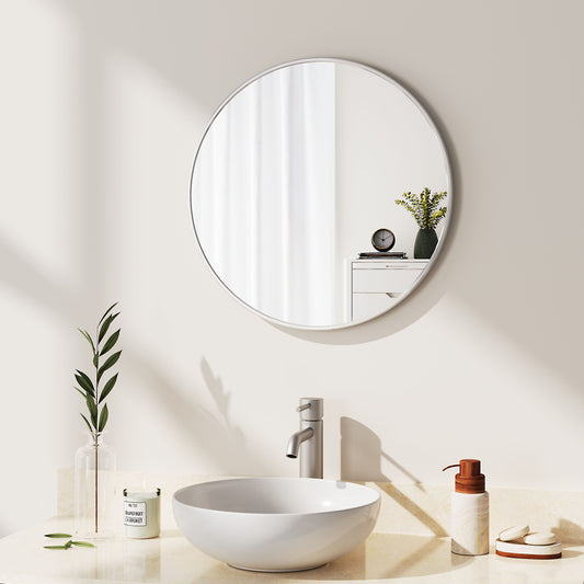 Nordic Round Bathroom Framed Mirror Wall Hanging