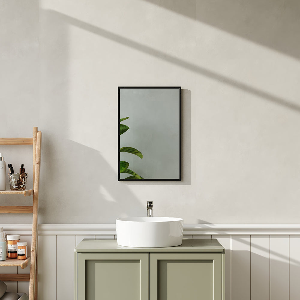 Wall Mirror for Bathroom Modern Aluminium Alloy Frame Rectangle Mirror