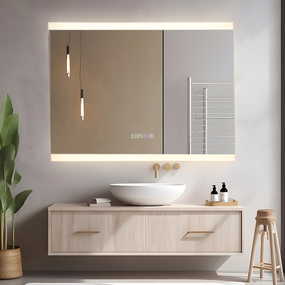 Frameless Anti-Fog Dimmable LED Wall Mirror