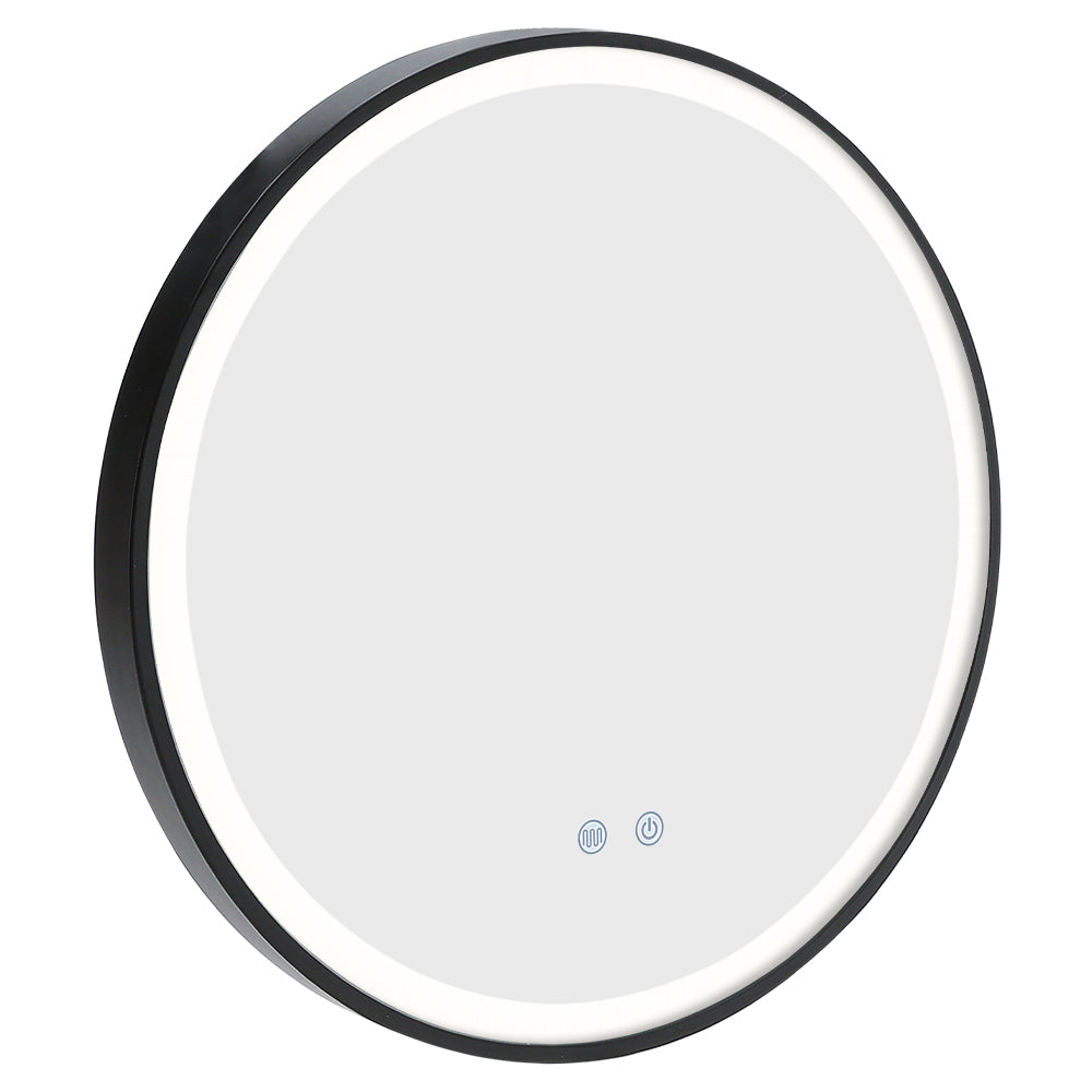 Round Metal Framed LED Wall Mirror