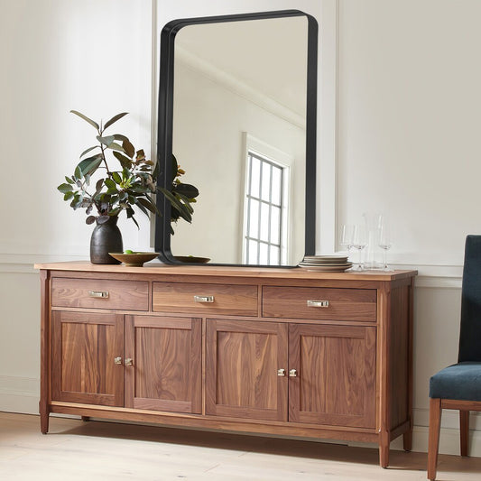 Rectangular Metal Framed Wall Mirror Decorative