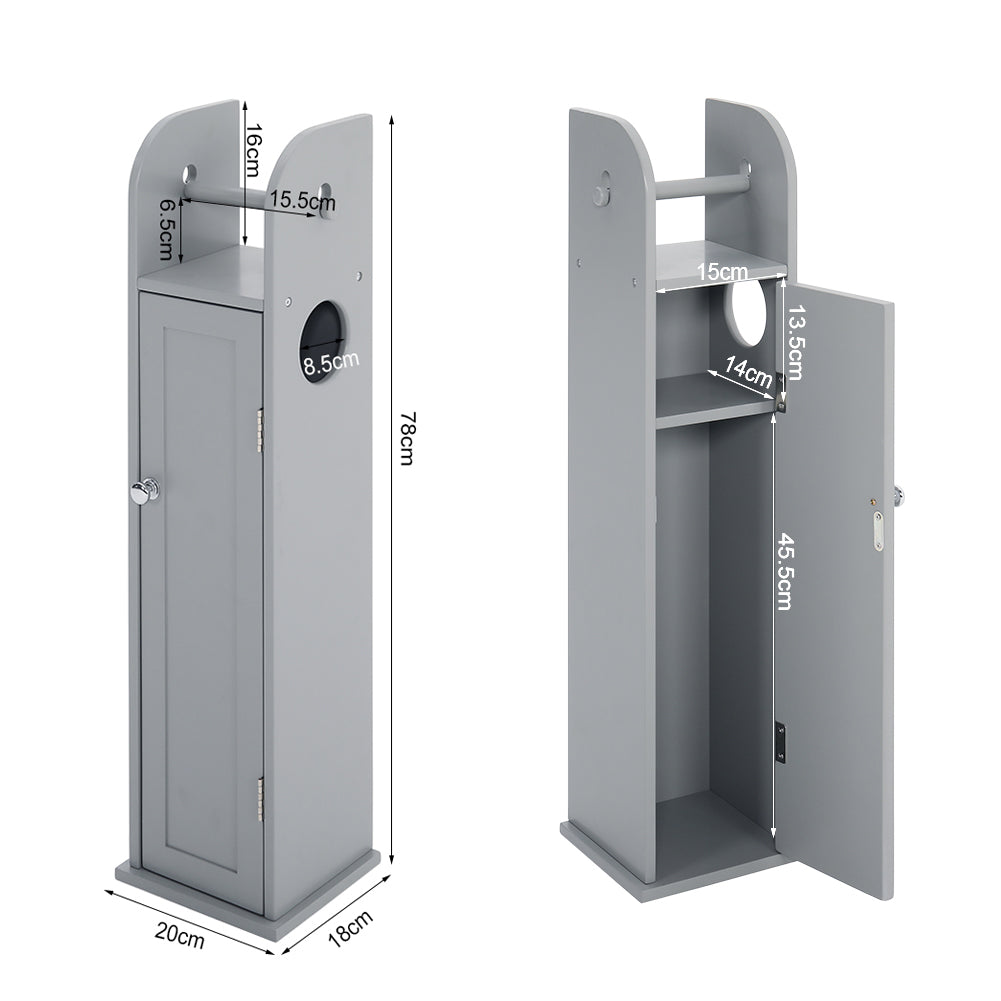 Wooden Bathroom Cabinet for Toilet Rolls