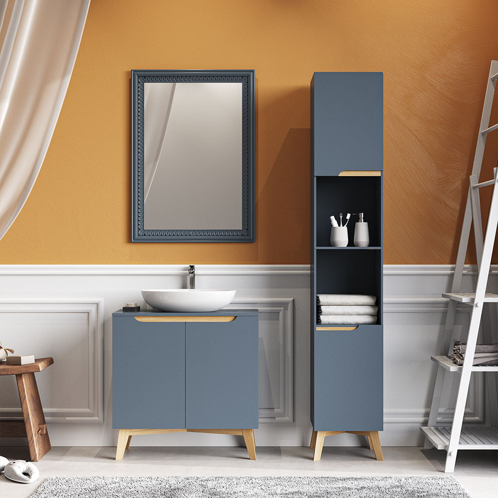 Grey Freestanding Under Sink Storage Cabitnet