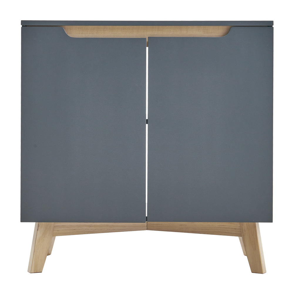 Grey Freestanding Under Sink Storage Cabitnet