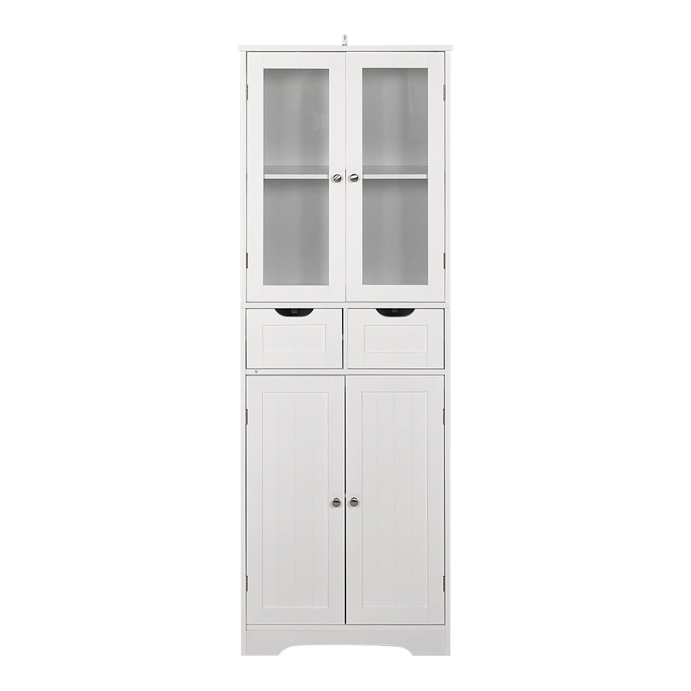 Modern Tall Glass Door Cabinet