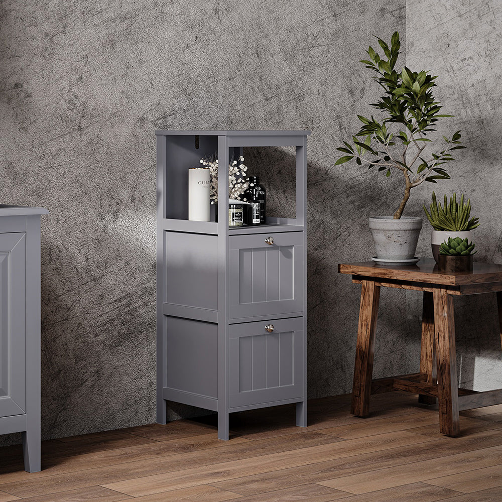 Compact Wooden Bathroom Cabinet with Drawers