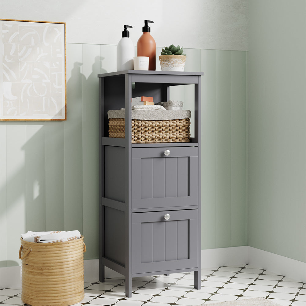 Compact Wooden Bathroom Cabinet with Drawers