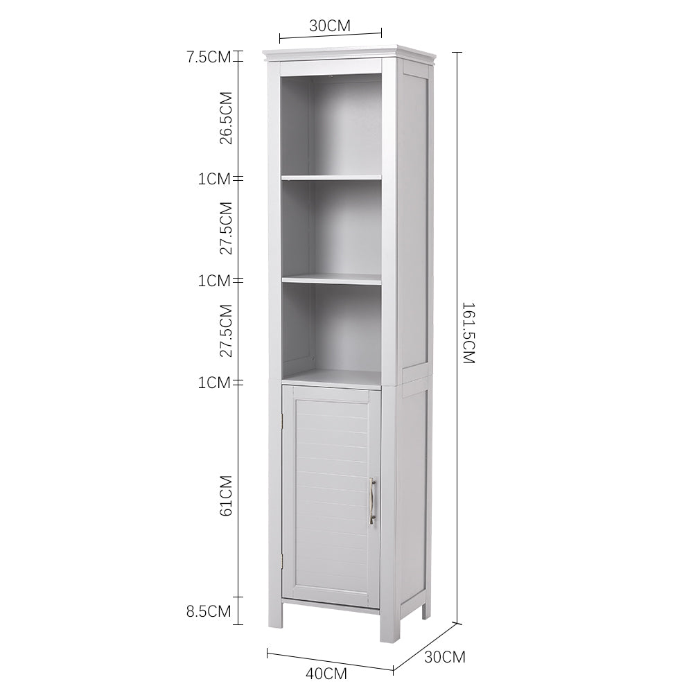 Freestanding Bathroom Tall Cabinet with Blind Door