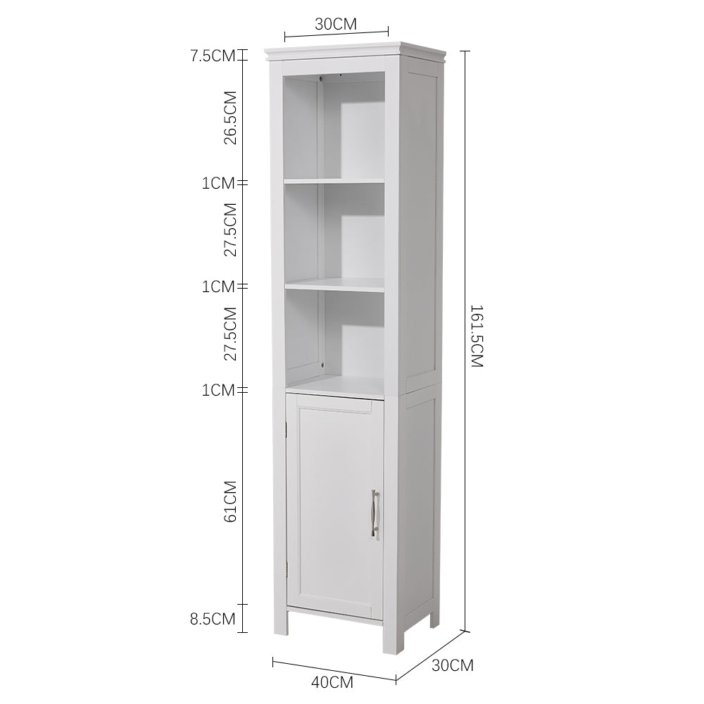 Freestanding Bathroom Tall Cabinet with Door