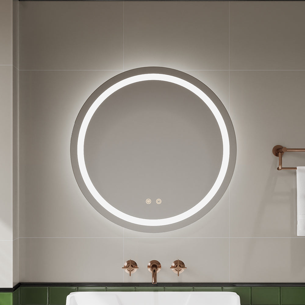Wall Mounted Round LED Bathroom Mirror