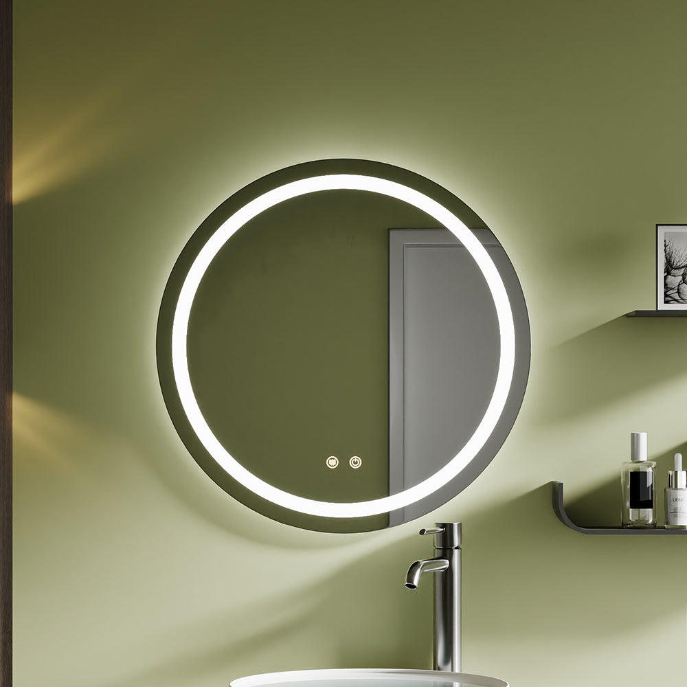 Wall Mounted Round LED Bathroom Mirror
