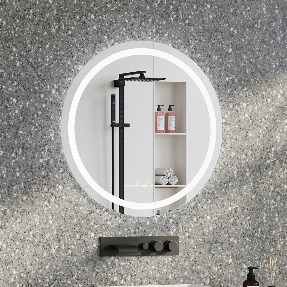 Wall Mounted Round LED Bathroom Mirror