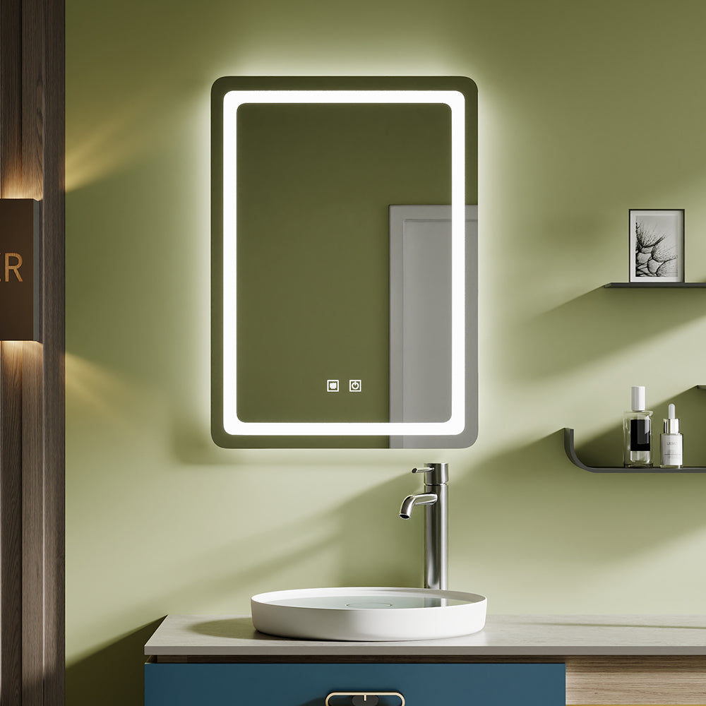Anti-fog Bathroom Mirror with Dimmable LED Light
