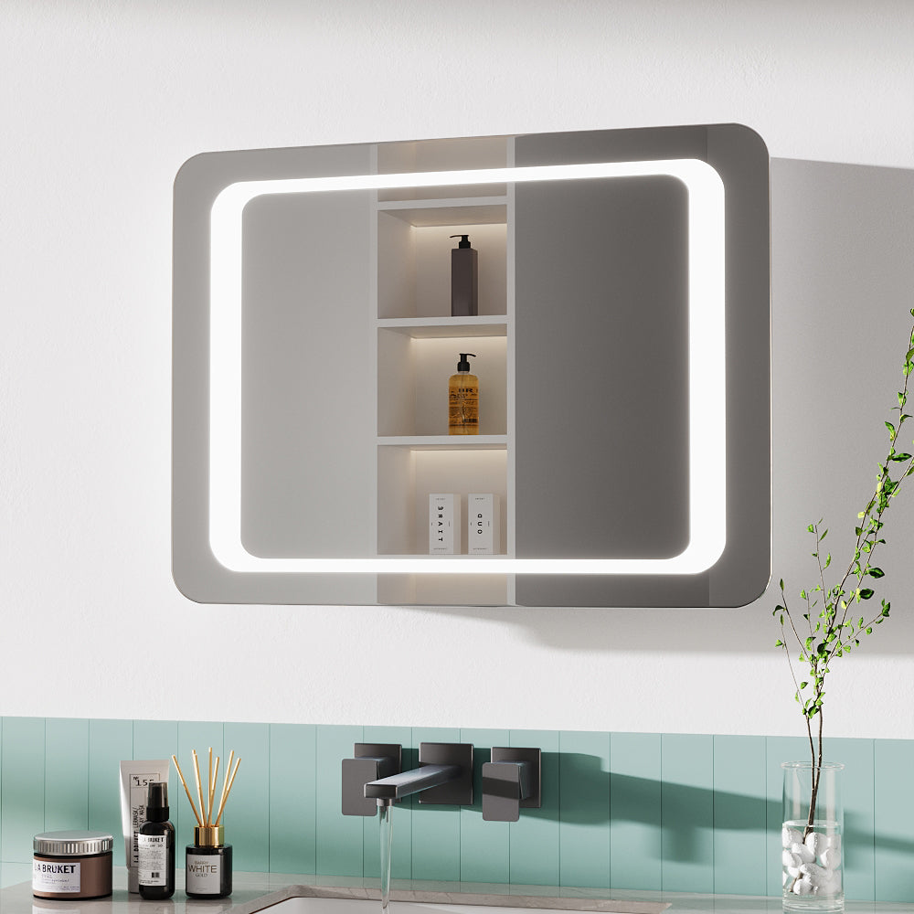 LED Wall Mounted Steam Free Illuminated Bathroom Mirror