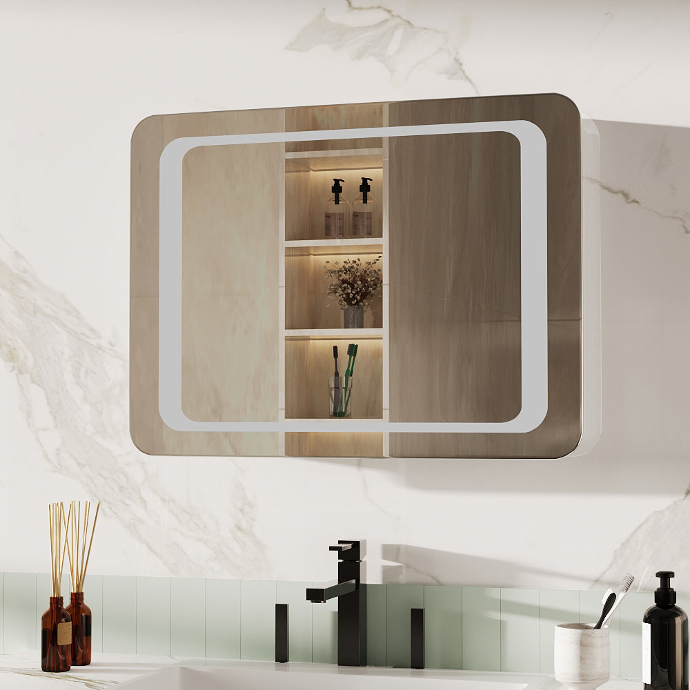 LED Wall Mounted Steam Free Illuminated Bathroom Mirror