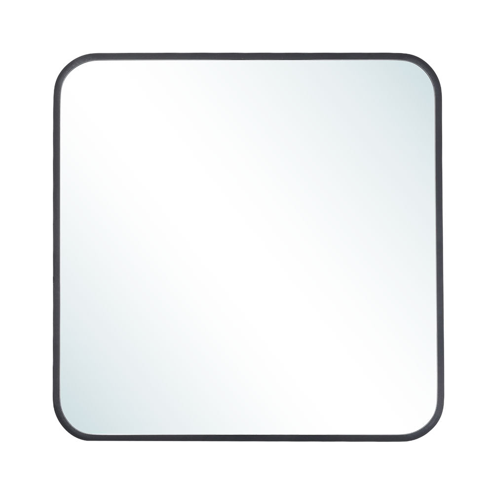 Modern Square Wall Mirror with Aluminum Alloy Frame