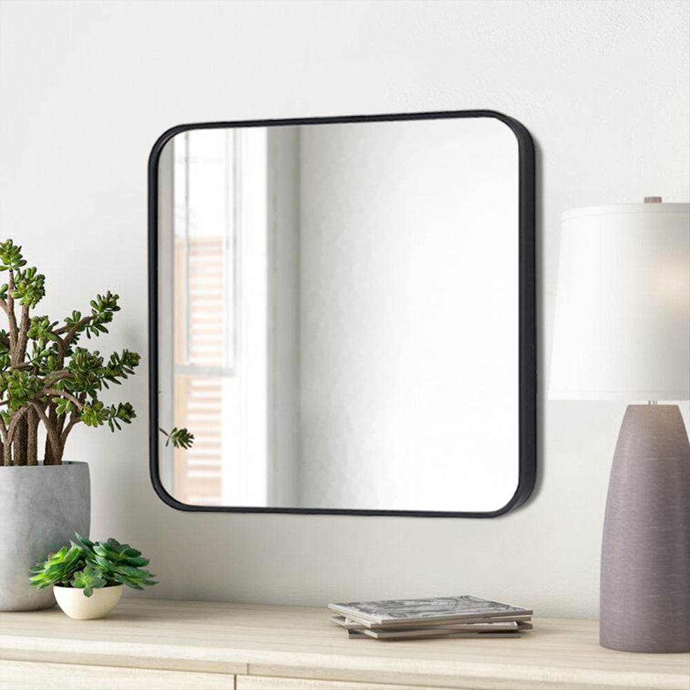 Modern Square Wall Mirror with Aluminum Alloy Frame