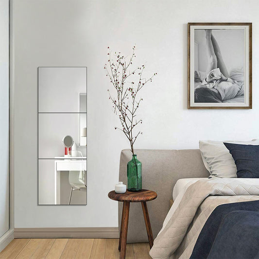 3pcs Acrylic Adhesive Wall Mirror Tiles