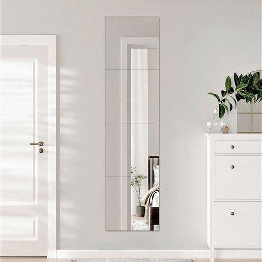 4pcs Acrylic Adhesive Wall Mirror Tiles