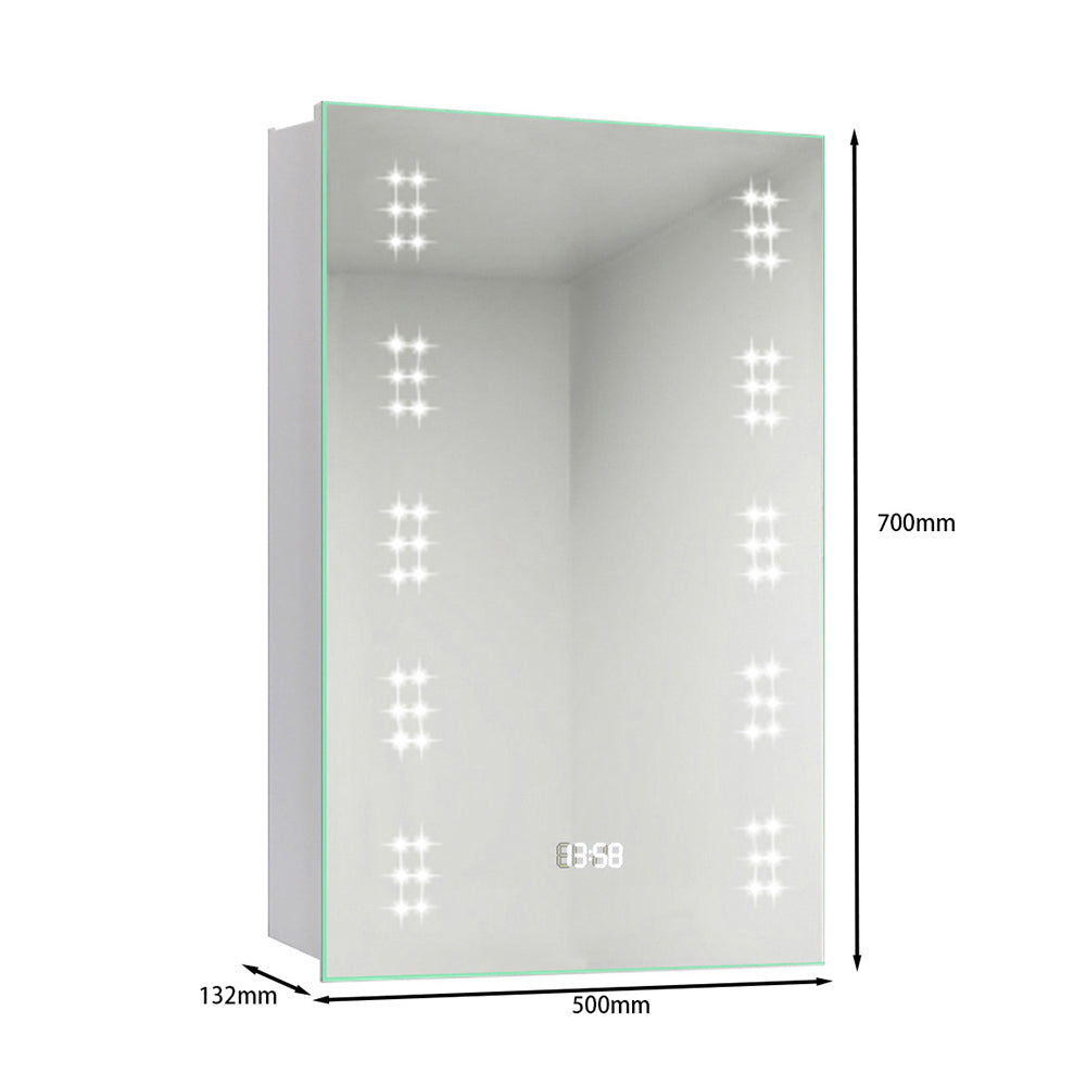 Wall Mount LED Mirror Cabinet with Demister Pad for Bathroom